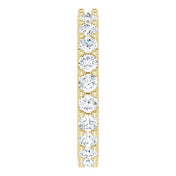 14K Yellow 2 CTW Diamond Eternity Band Size 8