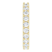 14K Yellow 2 CTW Diamond Eternity Band Size 8