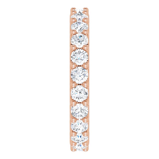 14K Rose 2 CTW Diamond Eternity Band Size 8