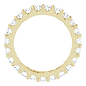 14K Yellow 2 CTW Diamond Eternity Band Size 8