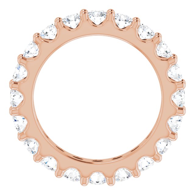 14K Rose 1 3/4 CTW Diamond Eternity Band Size 5