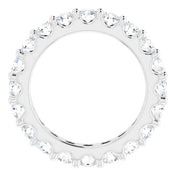 14K White 1 3/4 CTW Diamond Eternity Band Size 5