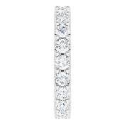 Platinum 1 3/4 CTW Diamond Eternity Band Size 5