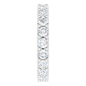 Platinum 1 3/4 CTW Diamond Eternity Band Size 5