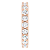14K Rose 1 3/4 CTW Diamond Eternity Band Size 5