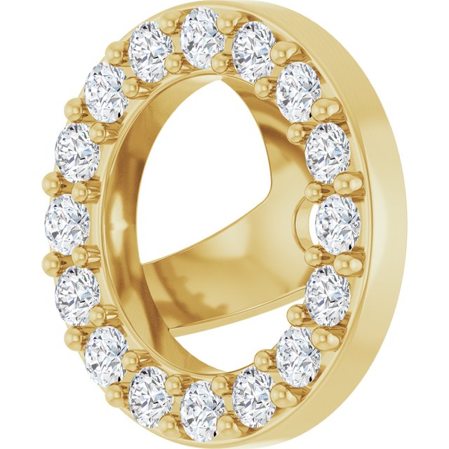 4 CTW Lab-Grown Diamond Halo-Style Earring Jackets