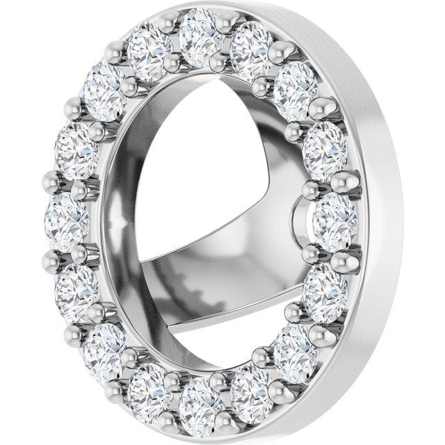 4 CTW Lab-Grown Diamond Halo-Style Earring Jackets