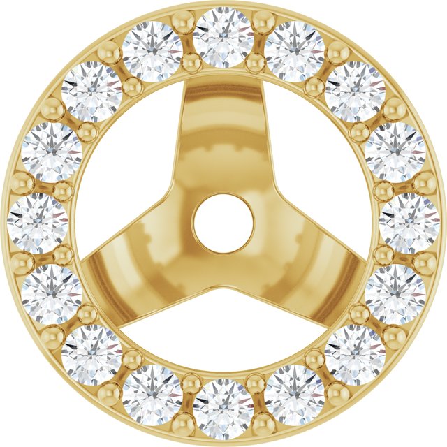 4 CTW Lab-Grown Diamond Halo-Style Earring Jackets