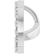 14K White 1/4 CTW Lab-Grown Diamond Halo-Style Earring Jackets
