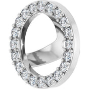 14K White 1/3 CTW Lab-Grown Diamond Halo-Style Earring Jackets