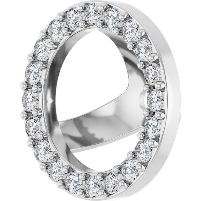 3 CTW Lab-Grown Diamond Halo-Style Earring Jackets