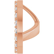 14K Rose 1/4 CTW Lab-Grown Diamond Halo-Style Earring Jackets