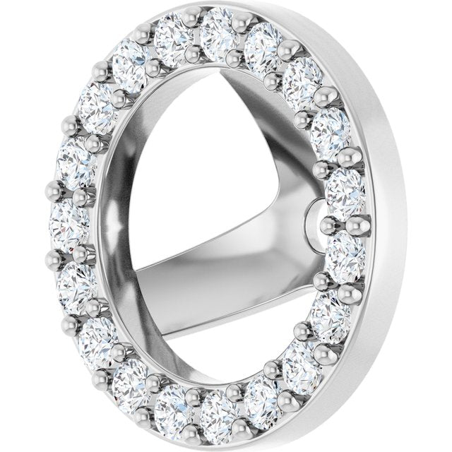4 CTW Lab-Grown Diamond Halo-Style Earring Jackets