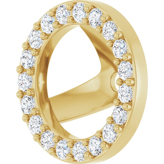 4 CTW Lab-Grown Diamond Halo-Style Earring Jackets