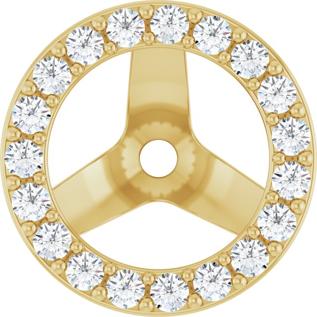 4 CTW Lab-Grown Diamond Halo-Style Earring Jackets