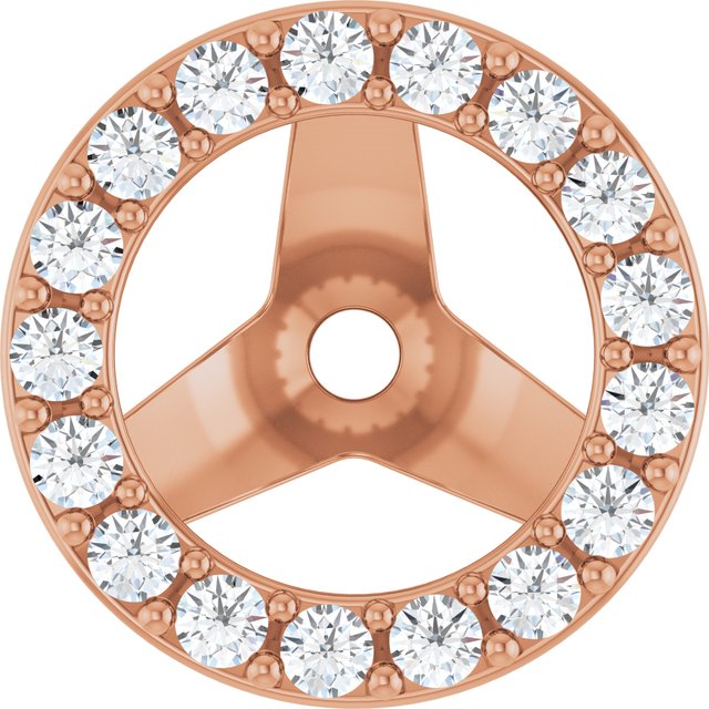 4 CTW Lab-Grown Diamond Halo-Style Earring Jackets