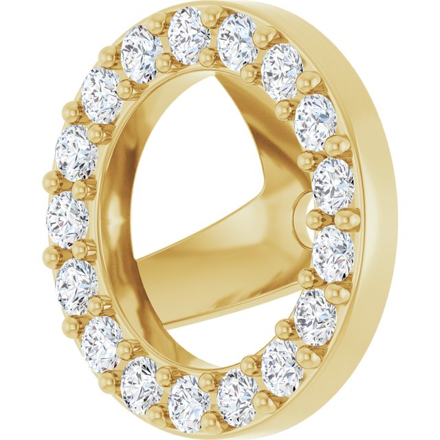 4 CTW Lab-Grown Diamond Halo-Style Earring Jackets