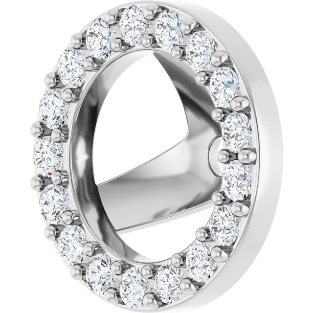 4 CTW Lab-Grown Diamond Halo-Style Earring Jackets