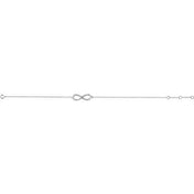 14K White 1/6 CTW Natural Diamond Infinity-Inspired 7-8" Bracelet