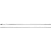 14K White 1.5 mm Diamond-Cut Wheat 20" Chain