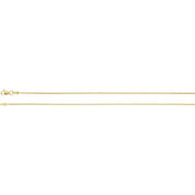 14K Yellow 1.5 mm Diamond-Cut Wheat 24" Chain