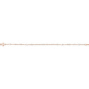 14K Rose 1 3/4 CTW Lab-Grown Diamond 7" Line Bracelet