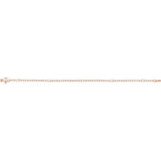 14K Rose 1 3/4 CTW Lab-Grown Diamond 7" Line Bracelet