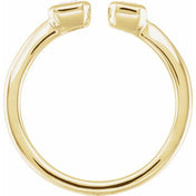14K Yellow 1 CTW Lab-Grown Diamond Two-Stone Ring