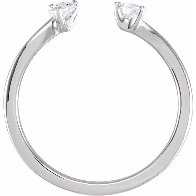 5 CTW Lab-Grown Diamond Two-Stone Ring