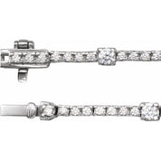 14K Lab-Grown Diamond Line Necklace in Various Carat Weights and Lengths