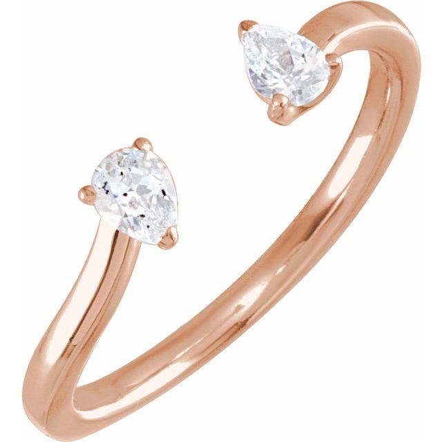 5 CTW Lab-Grown Diamond Two-Stone Ring