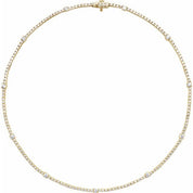 14K Lab-Grown Diamond Line Necklace in Various Carat Weights and Lengths
