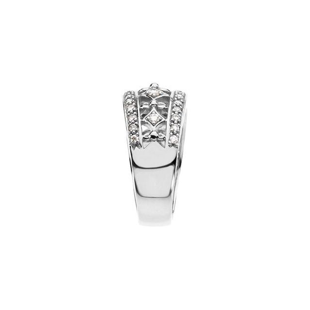 Platinum 1/2 CTW Natural Diamond Ring