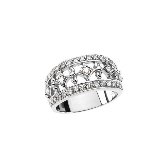 Platinum 1/2 CTW Natural Diamond Ring