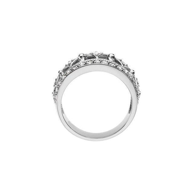 Platinum 1/2 CTW Natural Diamond Ring