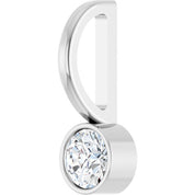 Platinum 1/6 CTW Natural Diamond Charm/Pendant