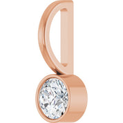 14K Rose 1/5 CTW Natural Diamond Charm/Pendant