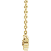 14K Yellow Natural Citrine Beaded Youth 16" Necklace