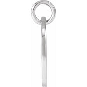 Platinum Script Initial P Pendant
