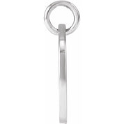Platinum Script Initial P Pendant