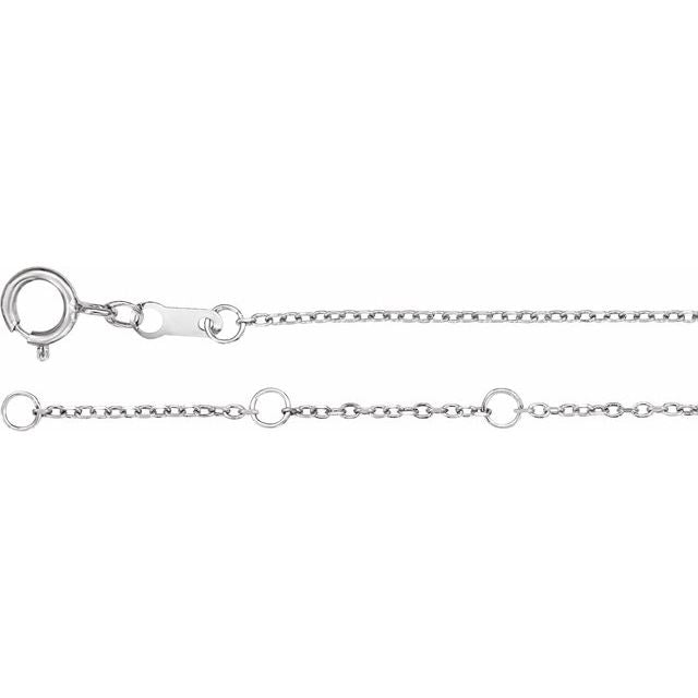 Platinum 1/10 CTW Natural Diamond Bar 6 1/2-7 1/2" Bracelet