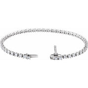14K White 2 1/2 CTW Lab-Grown Diamond 7" Line Bracelet