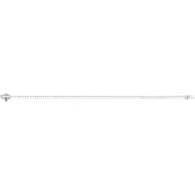 14k Diamond Three Prong Tennis Bracelet 7 1/4" Line Length