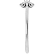 Platinum .015 CT Natural Diamond Star Ring