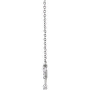 14K 1/8 CTW Natural Diamond Cancer Necklace 16-18"