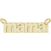 10K Mama Necklace Center Crafted with Quality and Elegant Design