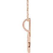 14K Rose Star of David 16-18" Necklace