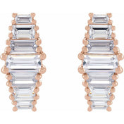 14K Rose 1 1/2 CTW Lab-Grown Diamond Earrings