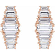 14K Rose 1 1/2 CTW Lab-Grown Diamond Earrings