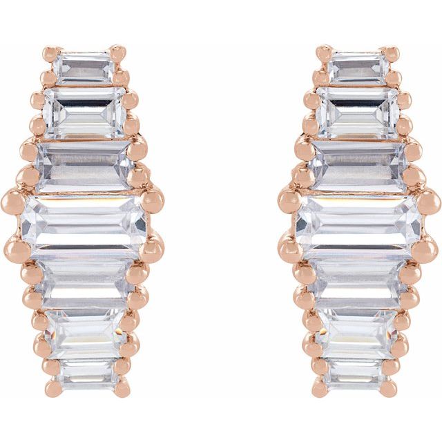 2 CTW Lab-Grown Diamond Earrings